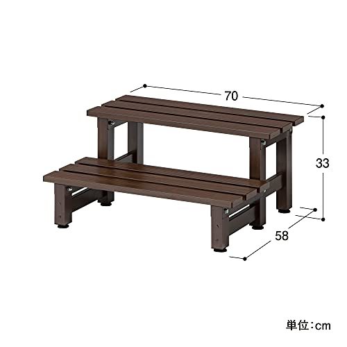 タカショー デッキ 美WOOD 2段ステップ ブラウンウッド BEW-2SBRW_画像4