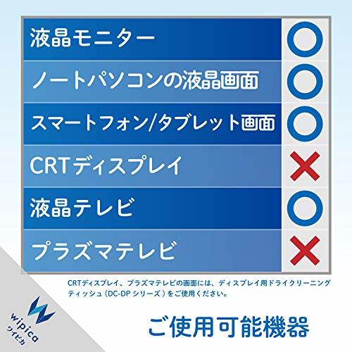 エレコム ウェットティッシュ 液晶用 クリーナー 50枚入り 液晶画面にやさしいノンアルコールタイプ 日本製 WC-DP50N4_画像7