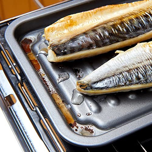 アイメディア グリルトレー ワイドサイズ グリルプレート 魚焼き器 魚焼きグリル 調理トレー トースター ダイヤモンドコート フッ_画像8