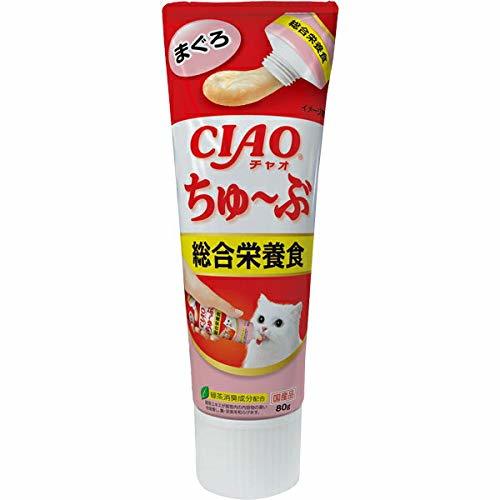 いなば 【セット販売】チャオ ちゅ～ぶ 総合栄養食 まぐろ 80g×6コ［ちゅーぶ］_画像1