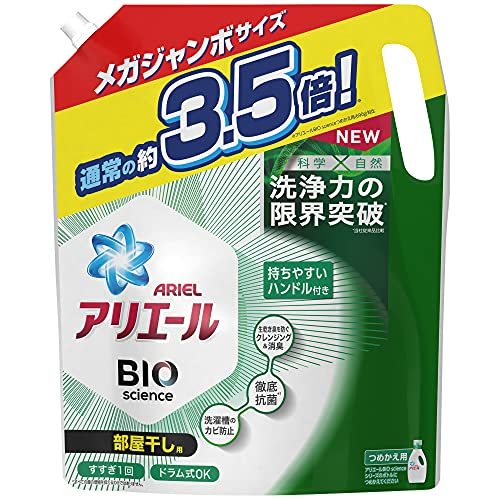 アリエール 洗濯洗剤 バイオサイエンスジェル 部屋干し用 詰め替え メガジャンボサイズ 2400ｇ_画像1