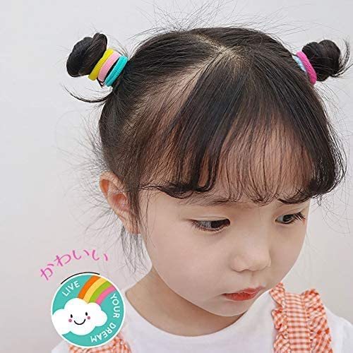 Nonebrand AnormalS child hair elastic colorful soft color ..(100 pcs insertion .)