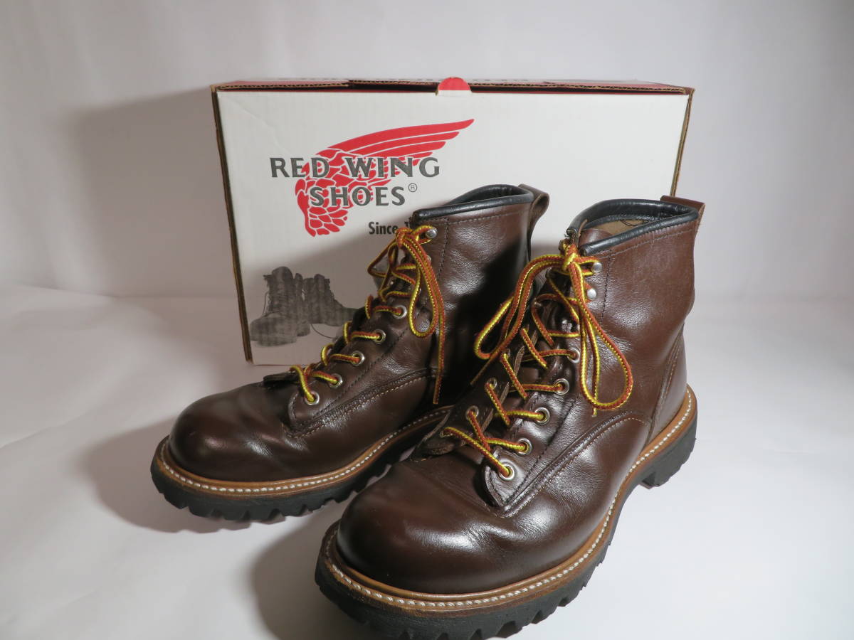 RED WING レッドウィング LINEMAN ラインマン 2933 ブーツ◆8D 26cm チョコレートクローム ビブラムソール の画像1