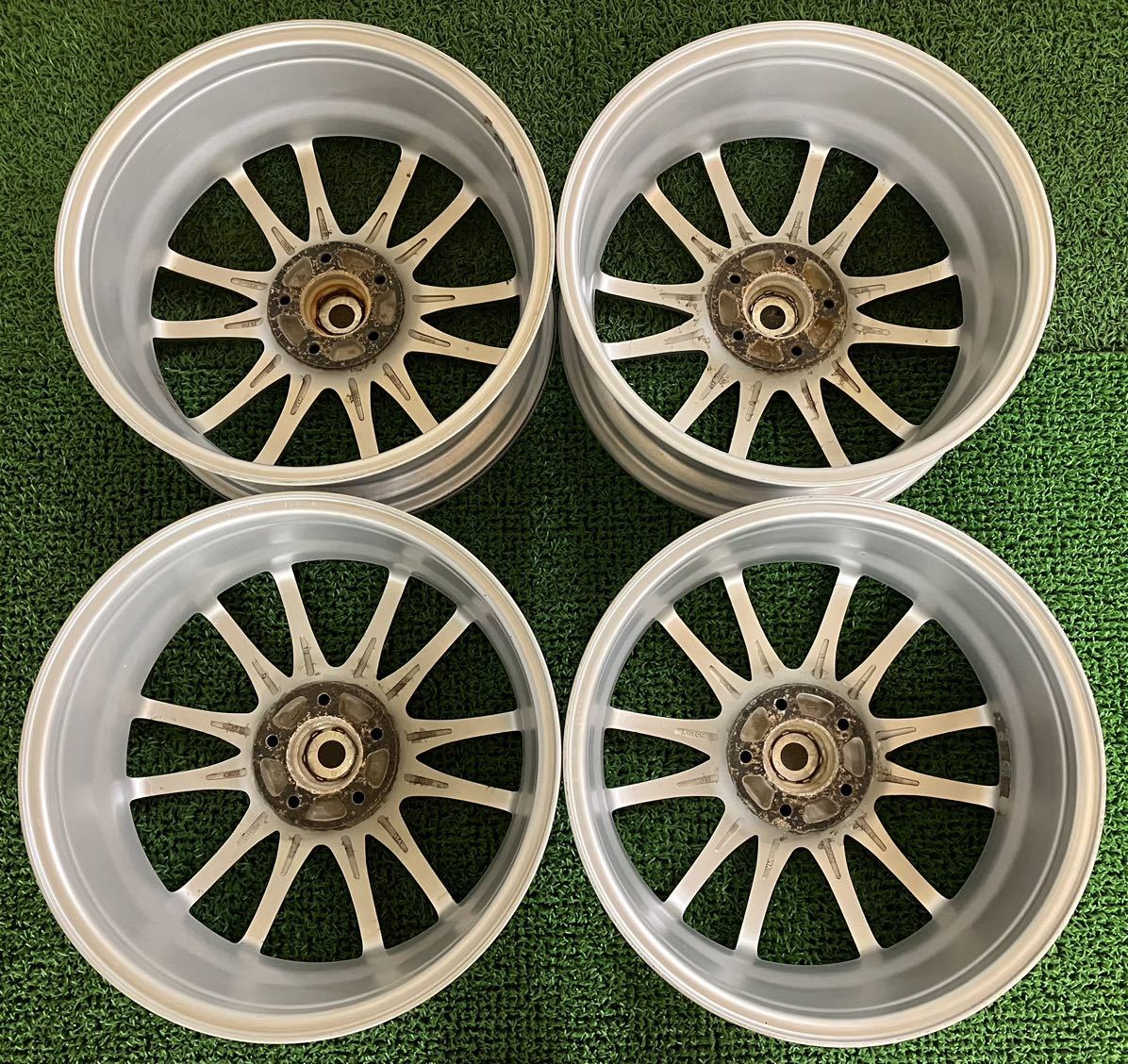 ★A-TECH FINALMINDファイナルマインド 18インチ 18×7J +55 PCD114.3 5H ハブ:約73mm 4本Set 社外 アルミホイール 中古 ★送料無料_画像2