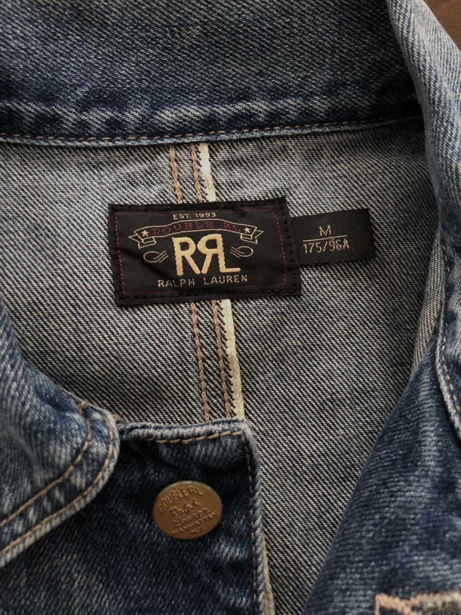 【希少】極美品 RRL FREMONT BARN DENIM JACKET ダブルアールエル カバーオール デニムジャケット ワーク ヴィンテージ M_画像3