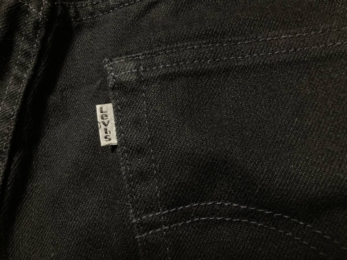 ★美中古 Levis リーバイス 505 ブラック デニムパンツ W32 ジーンズ 革パッチ_画像5