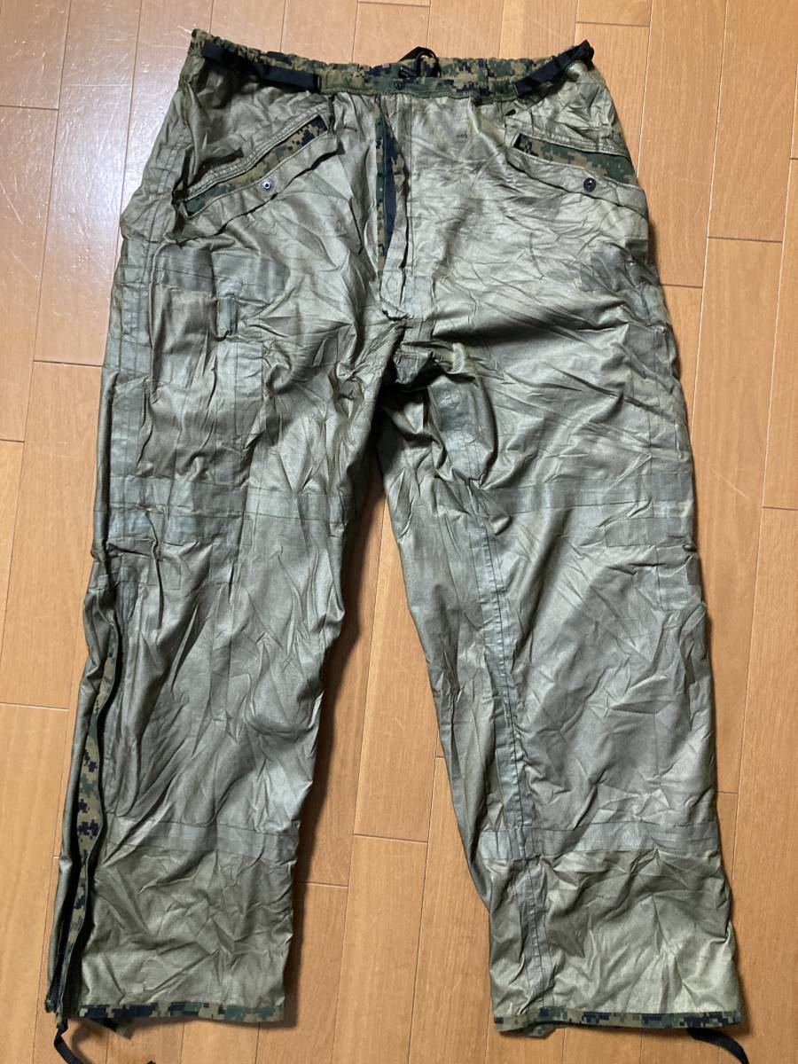 ★USMC デジタルカモフラージュ柄 ゴアテックス オーバーパンツ M-S カーゴパンツ USA ミリタリー デジカモ カーゴパンツ グッドサイズ_画像9