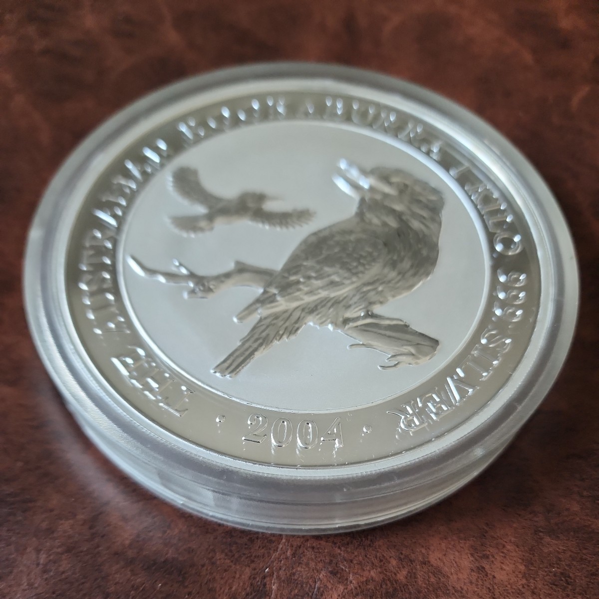 １kg銀貨 エリザベスⅡ世 2004年 オーストラリア記念プルーフ 999純銀製 カワセミ コイン プルーフ 純銀 透明プラスチックケース入_画像5