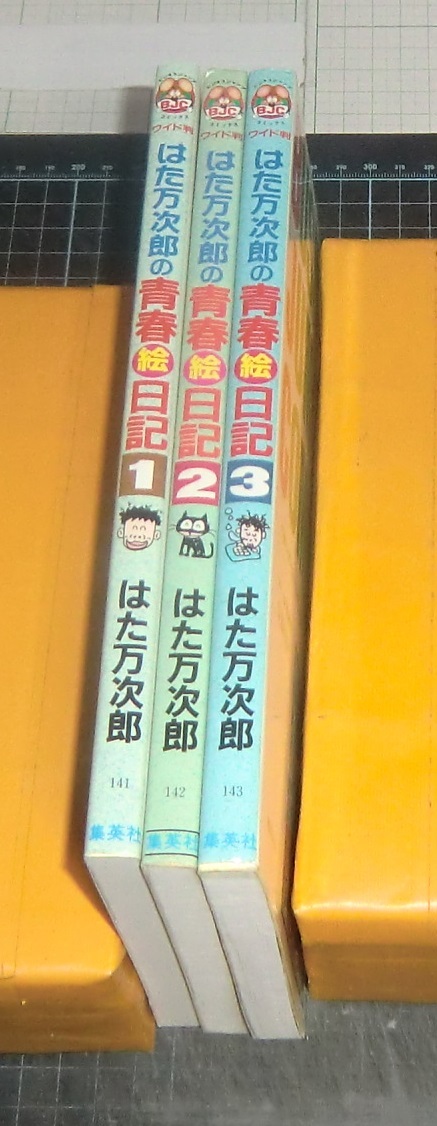 ＥＢＡ！即決。はた万二郎　はた万二郎の青春絵日記　全３巻　ビジネスジャンプコミックスワイド版　集英社_画像2