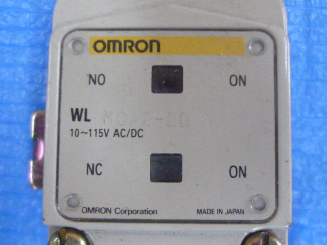中古現状渡品 OMRON 2回路リミットスイッチ WLMCA2-LD オムロン_画像3