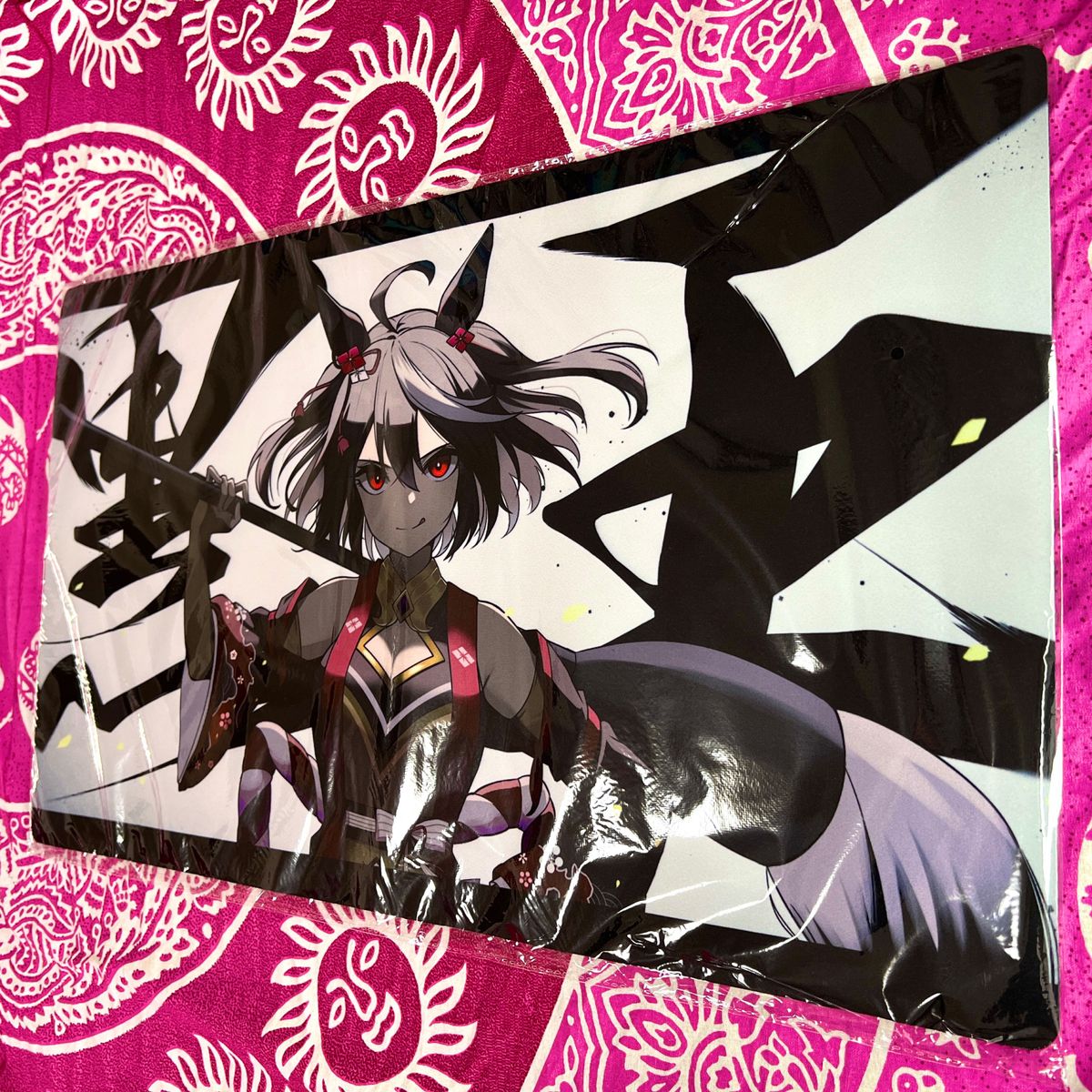 ウマ娘 キタサンブラック 黒王 しゃあぷぺんそぅ プレイマット ウマ娘 キタサンブラック 黒王 しゃあぷぺんそぅ プレイマット