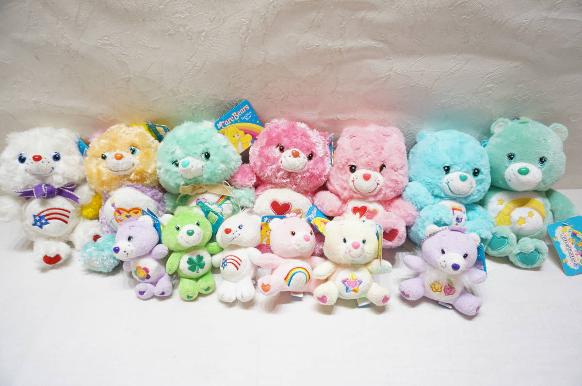 【K22A】まとめ売り！27点！ Care Bears ケアベア ぬいぐるみ/マスコット/ポーチ/パスケース/ミラー タグ付き クマ くま 保管品_画像10