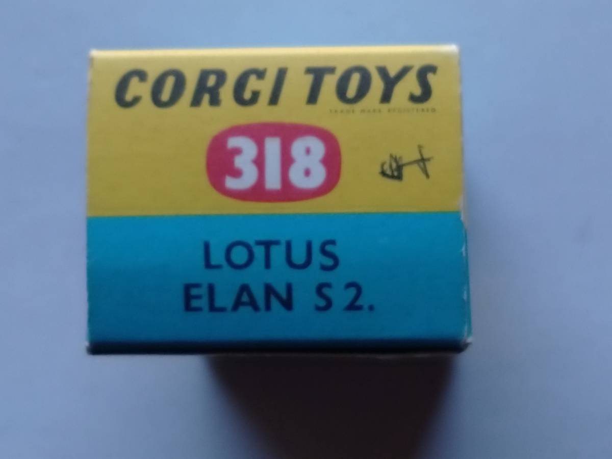 英コーギー No.318 LOTUS ELAN S2 オリジナル空箱 ウィンドウガラス保護リング付き 美品 CORGI TOYS_画像4