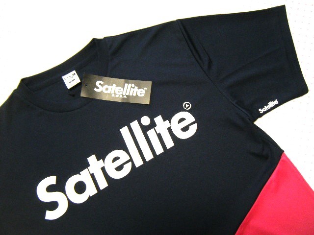  satellite Satellite B.W.D.M. badminton for high performance game shirt * print T-shirt navy blue series size XL. water speed ./ ventilation function regular price 5390 jpy 