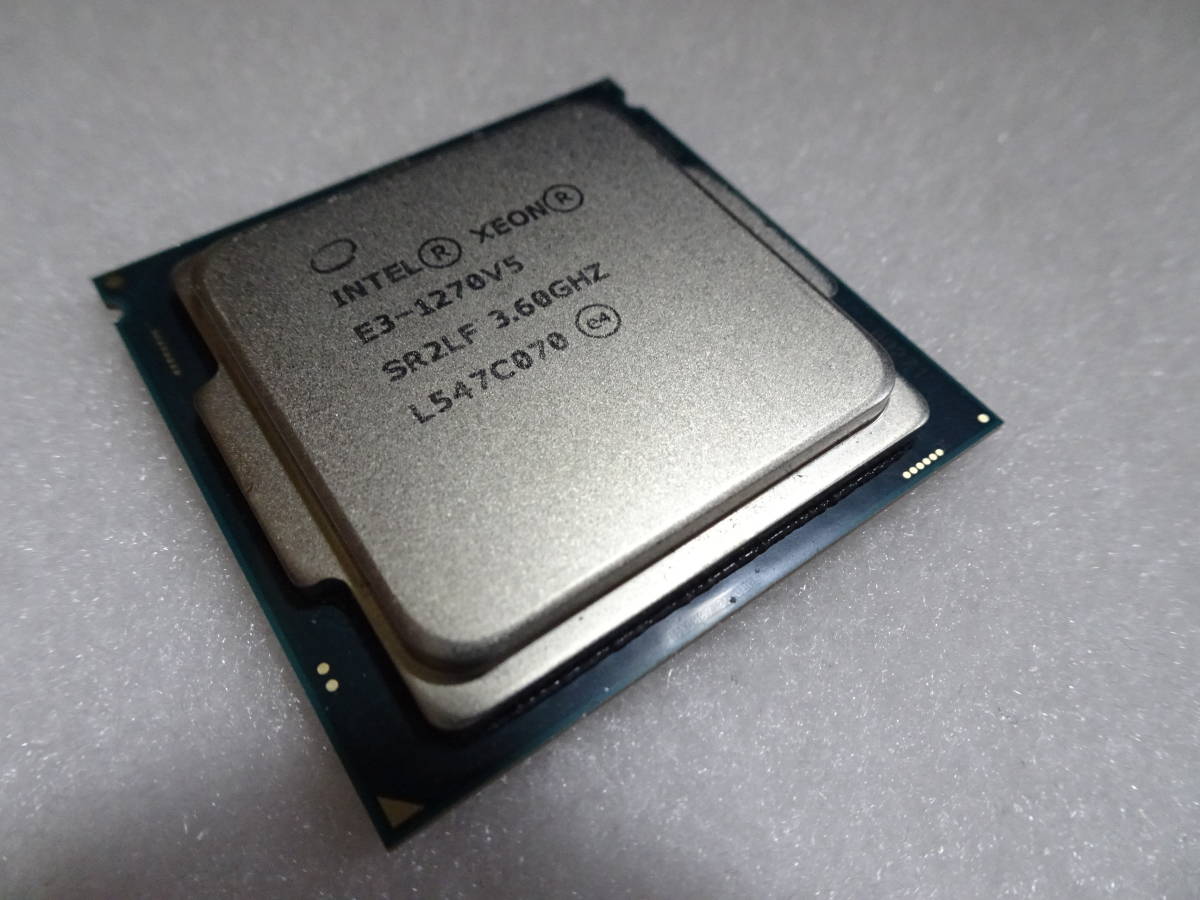美品 Intel インテル Xeon プロセッサー E3-1270 V5 4コア 8スレッド 3.60-4.00GHz LGA1155 動作検証済 1週間保証 SR2LF_画像1