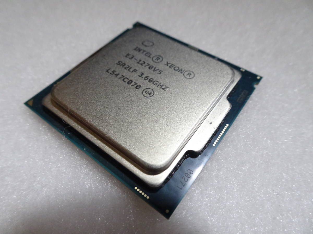 美品 Intel インテル Xeon プロセッサー E3-1270 V5 4コア 8スレッド 3.60-4.00GHz LGA1155 動作検証済 1週間保証 SR2LF_画像2