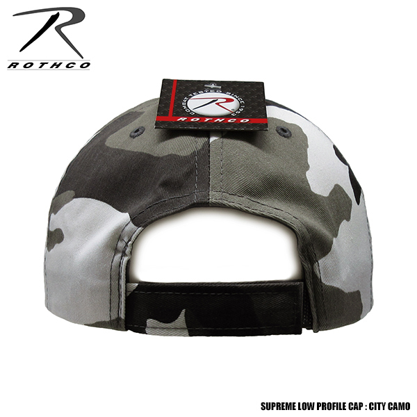 ROTHCO 新品 ベースボールキャップ (シティカモ) 無地 プロファイルキャップ 深め CAP 野球帽 帽子 フリーサイズ メンズ レディース_画像4