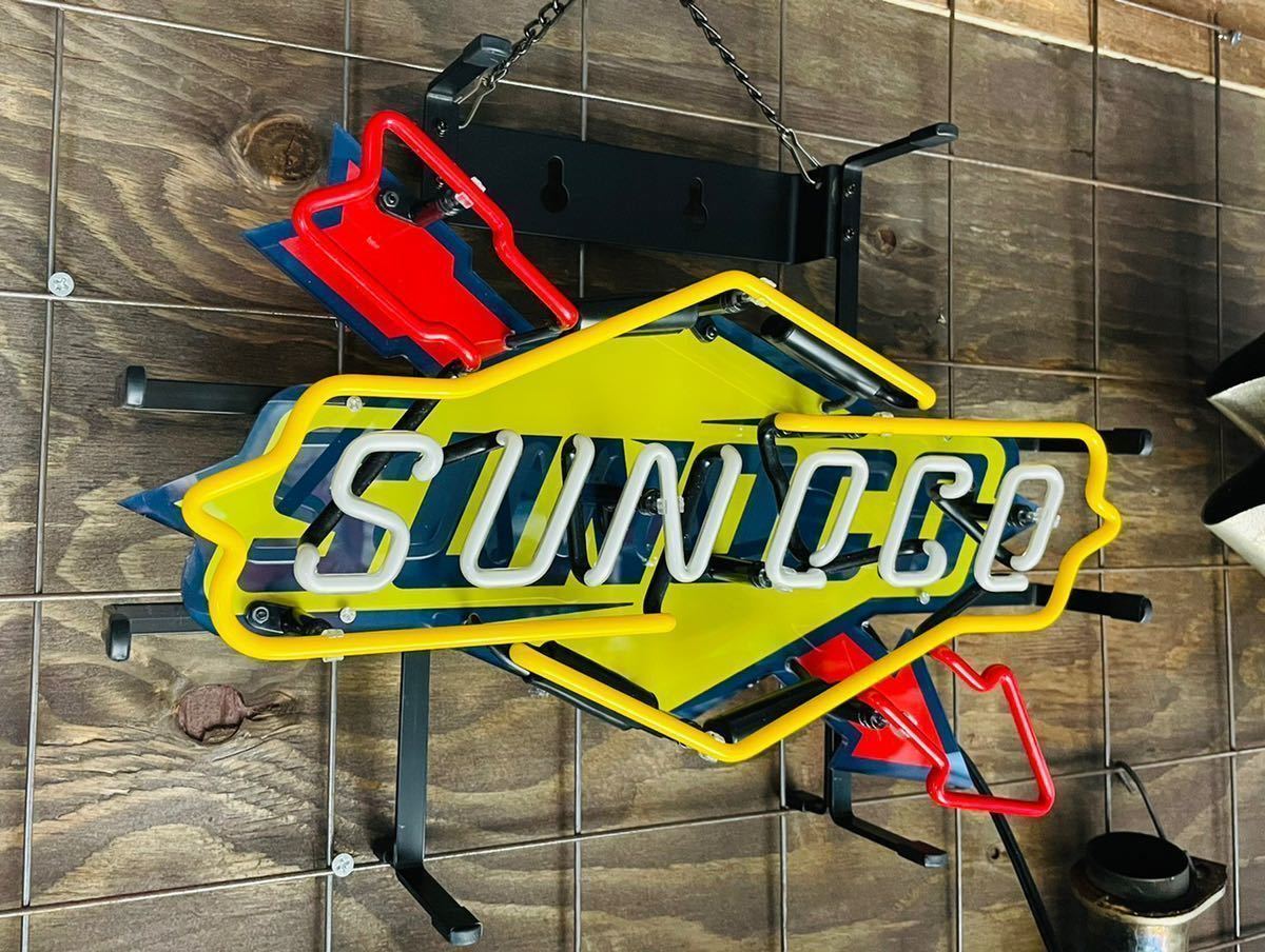 SUNOCO スノコ ネオン 看板 オイル 世田谷ベース 輸入 ムーンアイズ ハーレー アメ車 HOTROD ガレージ スナップオン マックツール 工具_画像6