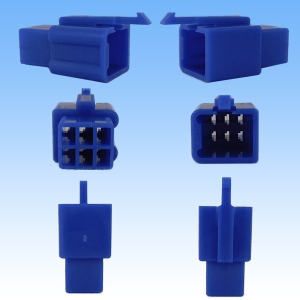 住友電装 110型 MTW 6極 オスカプラー・端子セット 青色_画像2