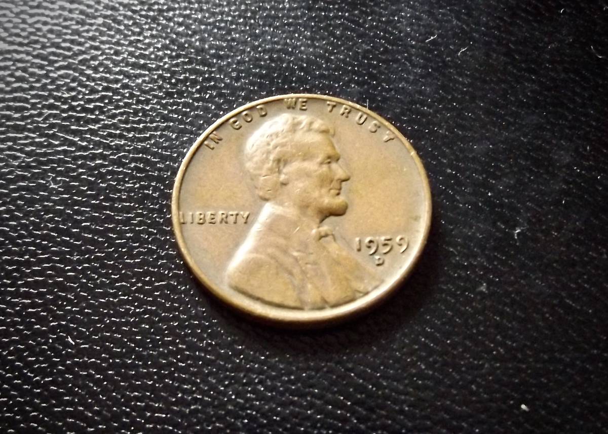 Yahoo!オークション - アメリカ合衆国 1セントコイン 1959年 D刻印 送料...