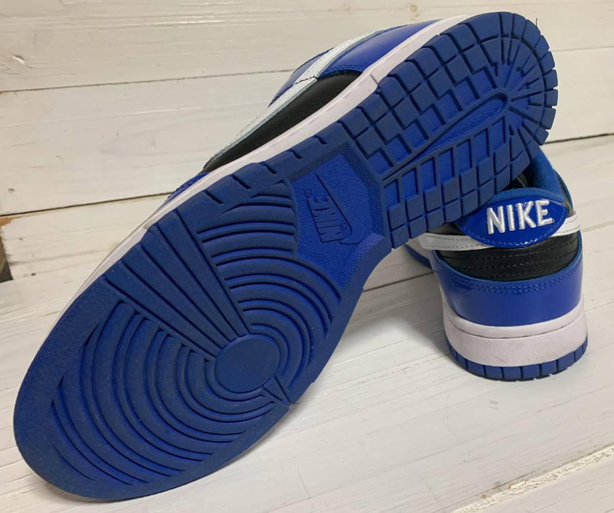 1回着用 美品 ナイキ ダンク ロー W NIKE DUNK LOW ESS 27.5㎝ DQ7576-400 ブラック ブルー　W 10.5 　 M 9_画像6