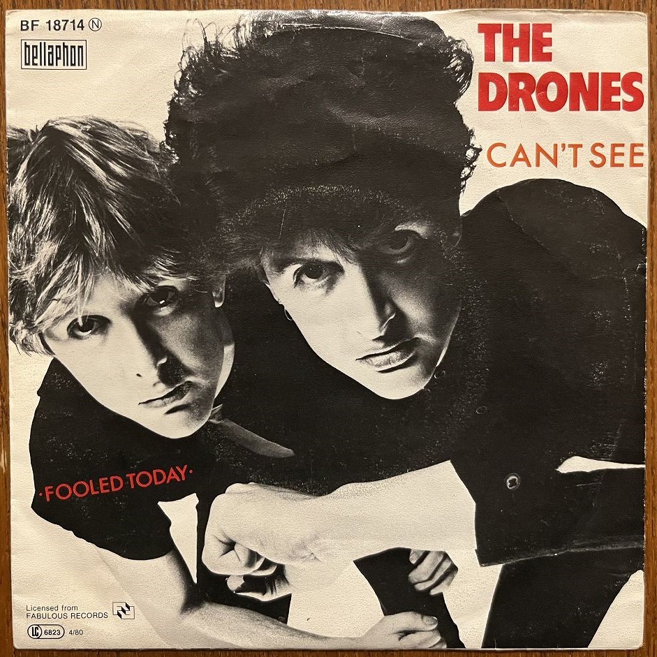 試聴可 70's punk/power pop/new wave パンク天国 The Drones - Can't See /Fooled Today orig 7'_画像1