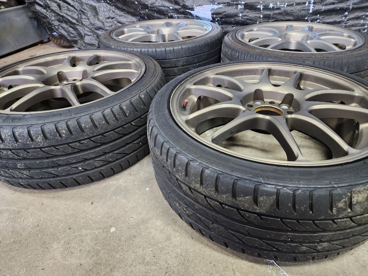 引き取り限定 ワーク エモーション CR KAI 18インチ 7.5J +47 PCD114.3 5穴 4本セット 215/40R18_画像6