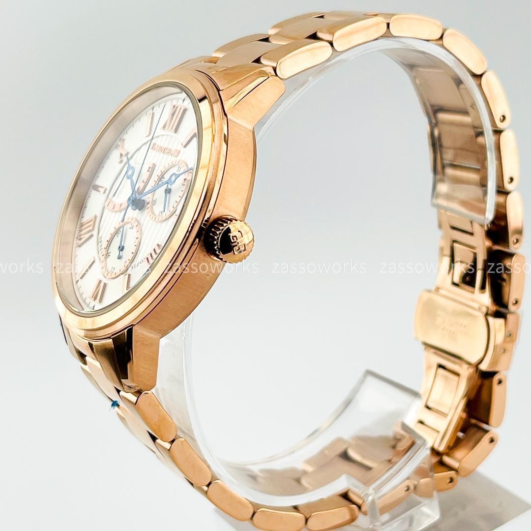 AA99 アーンショウ メンズブランド腕時計 ローズゴールド ホワイト文字盤 激レア 上品な美しさ 溢れる高級感 EARNSHAW ES-8060-33