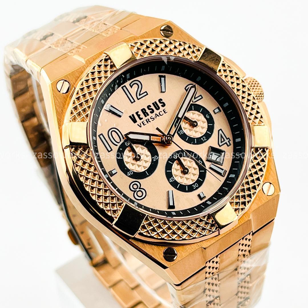 AB07 VERSUS VERSACE VSPEW0719 メンズブランド腕時計 ゴールド