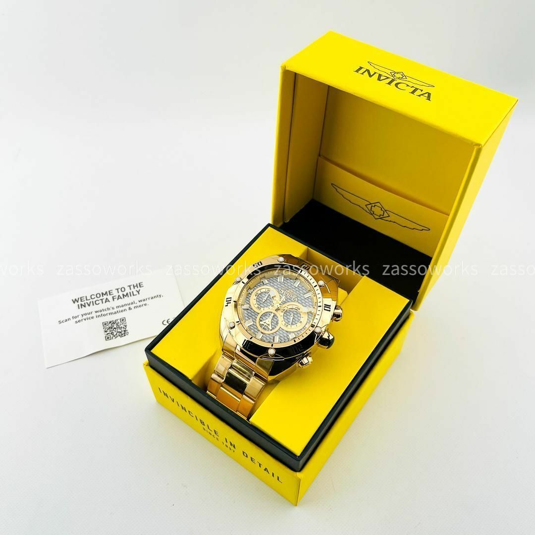 AA97 インビクタ ヴェノム 38132 ドデカ重いクロノグラフ ゴールド メンズブランド腕時計 INVICTA VENOM 新品未使用・送料無料