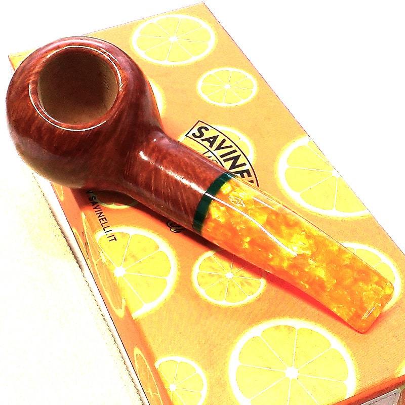 パイプ 喫煙具 SAVINELLI アランシア 320 サビネリ オレンジ おしゃれ イタリア製 パイプ本体 たばこ タバコ 9ミリフィルター_画像4