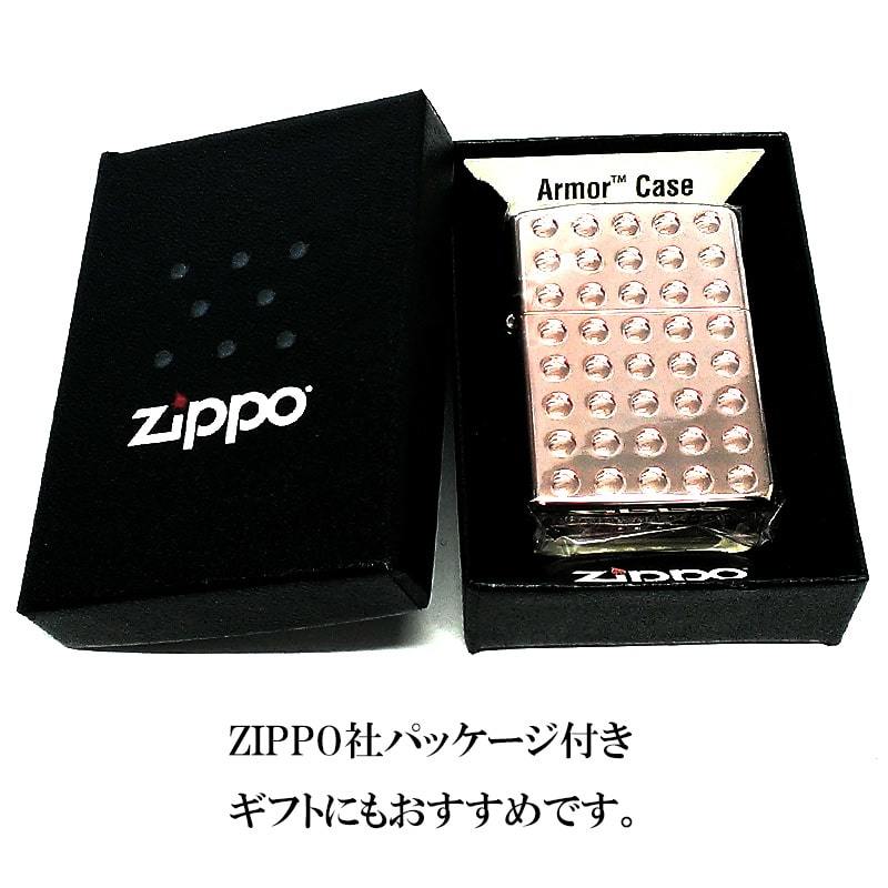 ZIPPO ライター アーマー ジッポ シャインレンズカット 両面加工 重厚 ピンクゴールド おしゃれ メンズ ギフト_画像8