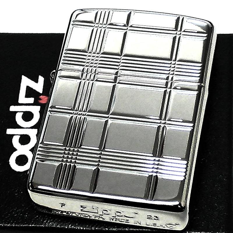 ZIPPO アーマー 限定100個生産 ダイヤモンドクロス ジッポ ライター V刃彫刻 シルバー 重厚 両面加工 銀 かっこいい おしゃれ_画像8