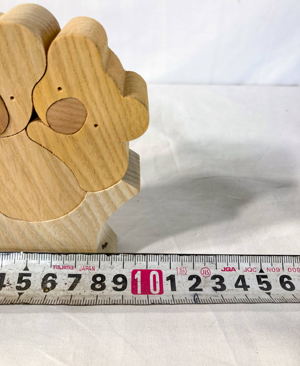 U-PLAN small black Saburou koala woodworking collection . tree wooden toy ornament industrial arts craft loading tree block child toy toy interior [1215.31]