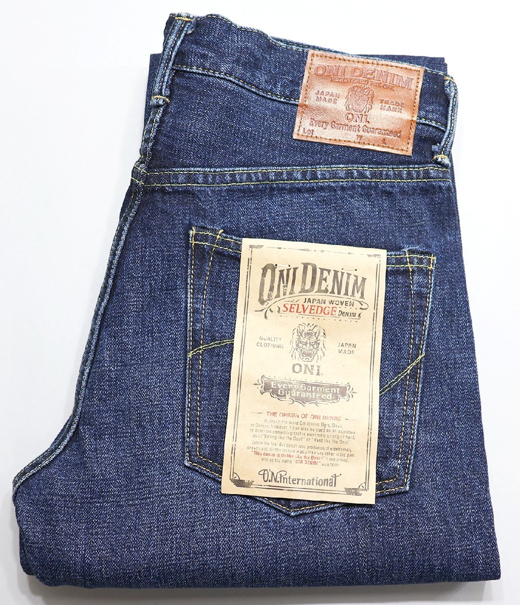 ONI DENIM (鬼デニム) ONI-240USED / 15ozデニム ニートストレートジーンズ 未使用品 6months used w30 / タイトストレート_画像1