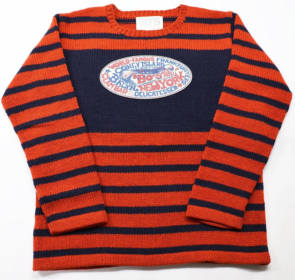 BARNSTORMERS (バーンストーマーズ) Blank-Trunk Mariner's Border Sweater / ボーダーセーター 美品 size M / ボーズグラッドラグス_画像1