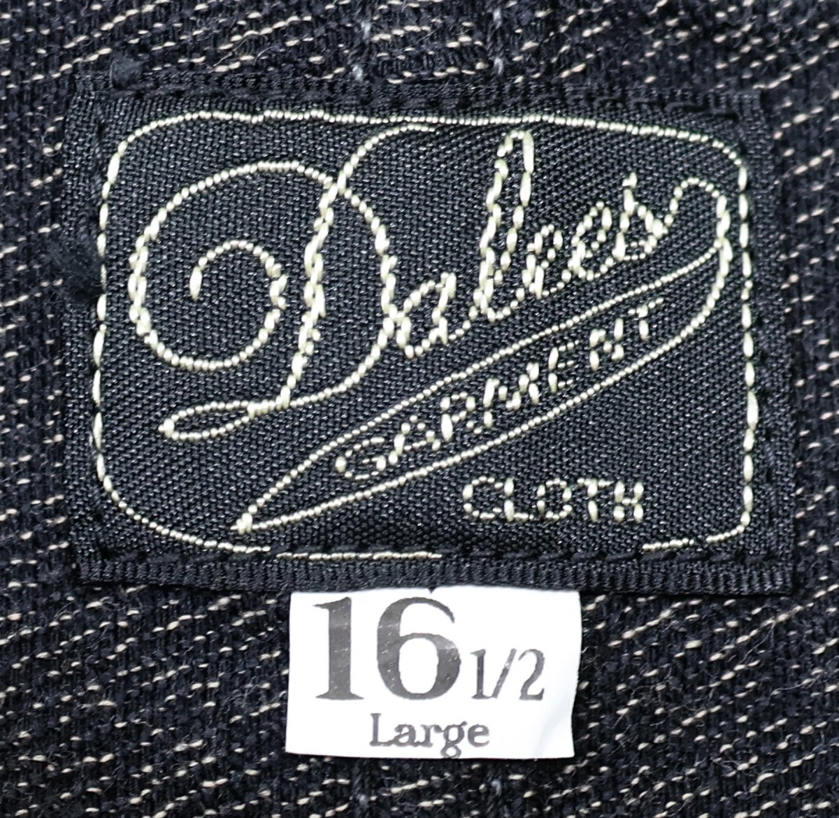 DALEE'S&Co (ダリーズアンドコー) Jelico...20s Jelico shirt / ジェリコシャツ 未使用品 BLACK MIX size 16.5(L) / デラックスウエア_画像6