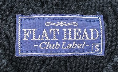 THE FLATHEAD (フラットヘッド) Cotton Knit V-Neck Sweater / ケーブル編み コットンニット Vネックセーター CL-KT002 ブラック size S_画像6