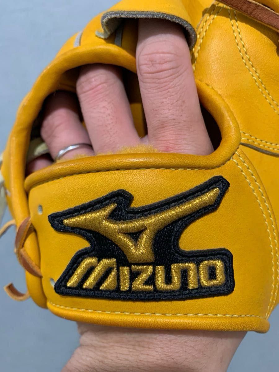 貴重 ミズノプロ MIZUNO Pro 最高級 極美品 硬式 投手用 旧ロゴ 廃盤レア 一般大人サイズ