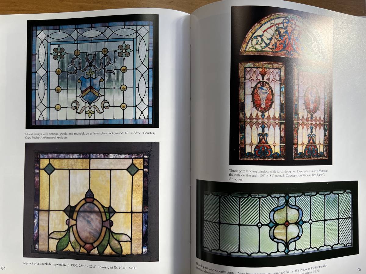 ステンドグラスの本、中古本、Antique Stained Glass for the home_画像3