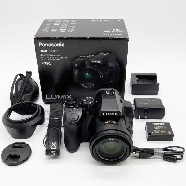 元箱付きで■ほぼ新品■ PANASONIC デジタルカメラ DMC-FZ300 ブラック_画像1