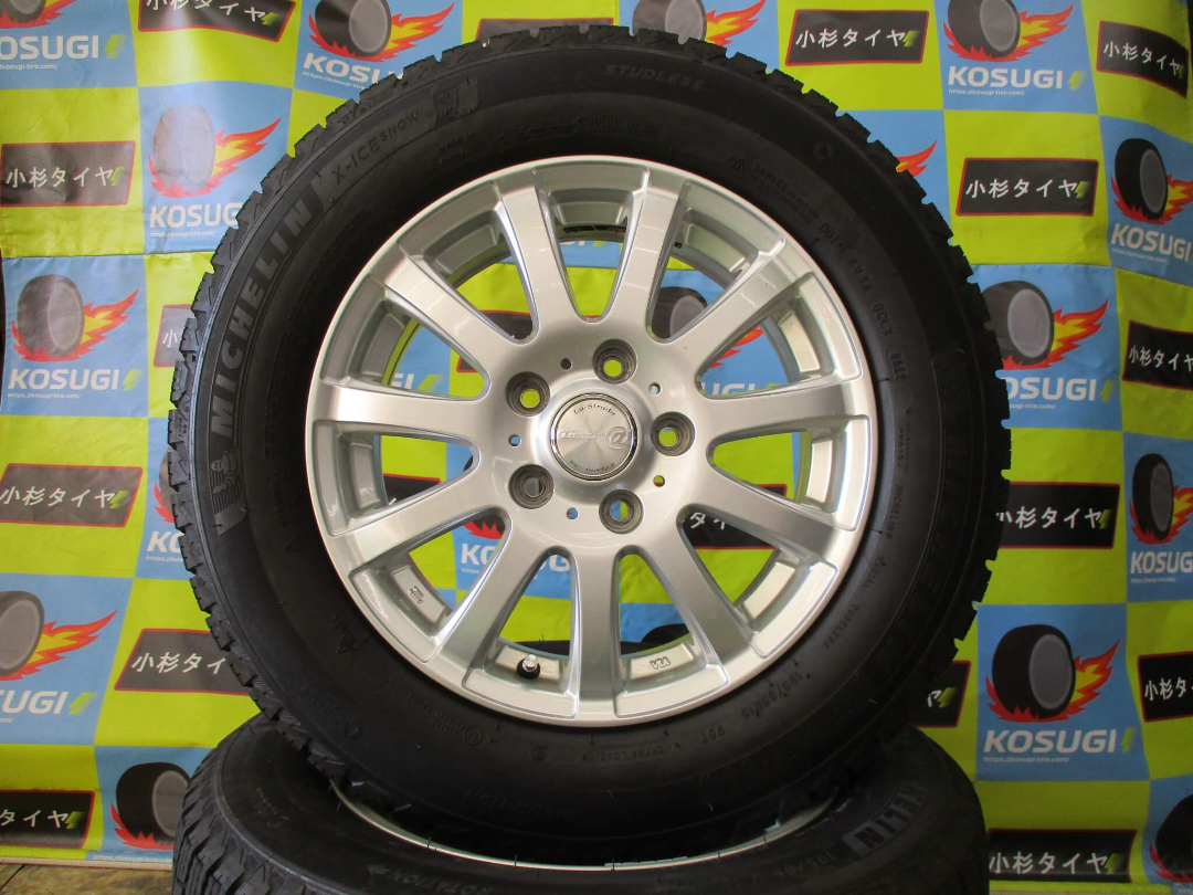 １５インチ中古スタッドレスセット☆　195/65R15　ミシュラン　X-ICE　6-15　5H114.3　+45　ラ・ストラーダ_画像1