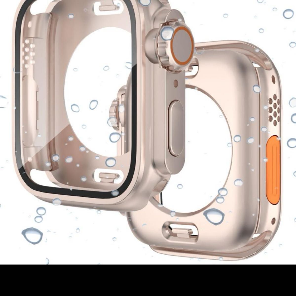 【Ultra仮装防水ケース】Apple Watch Series 7/8 41mm ケース 本体を全面保護 アップルウォッチ41m