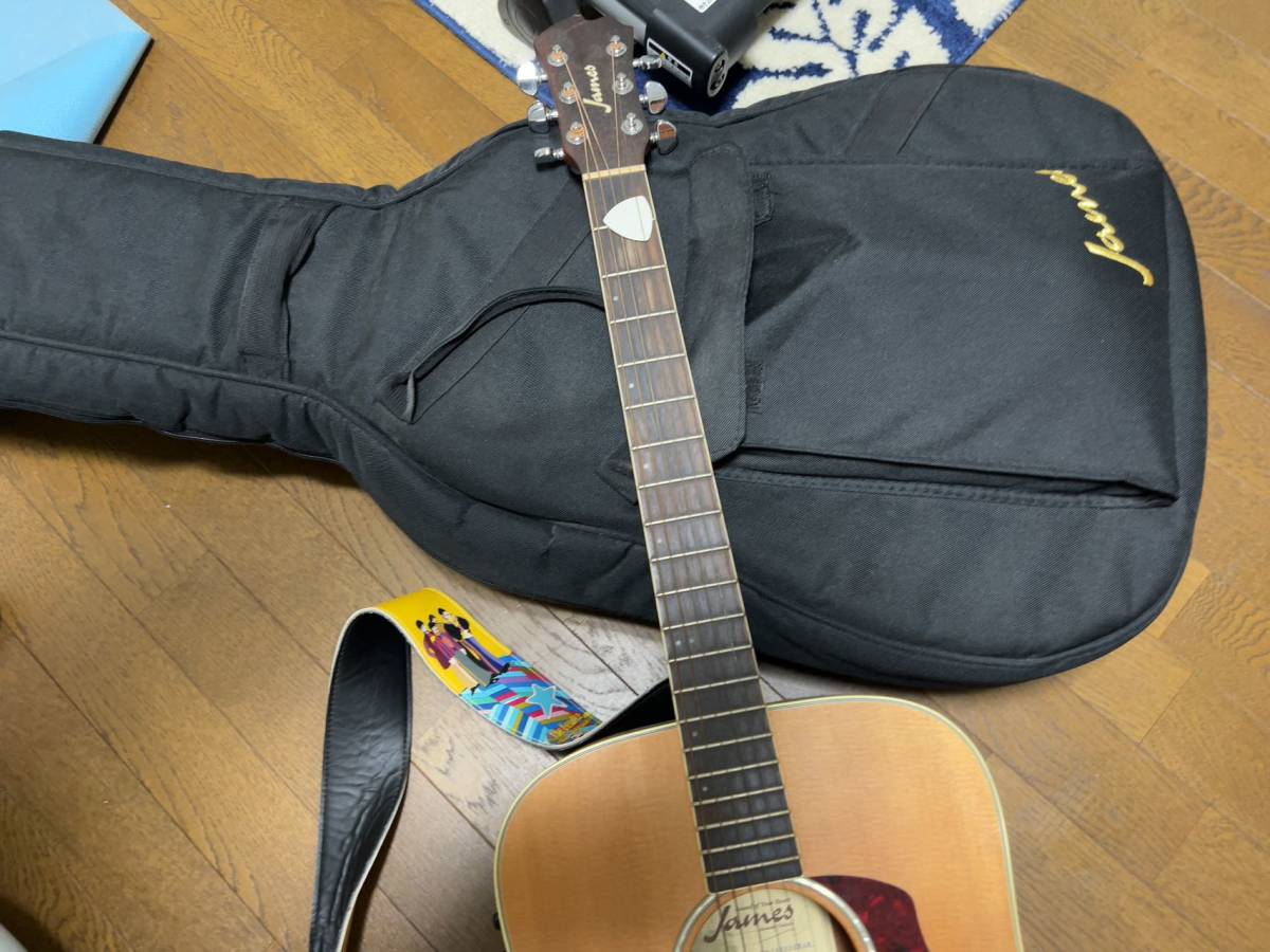 James　ジェームス　電気アコースティックギター　カバー付　2014年購入_画像2