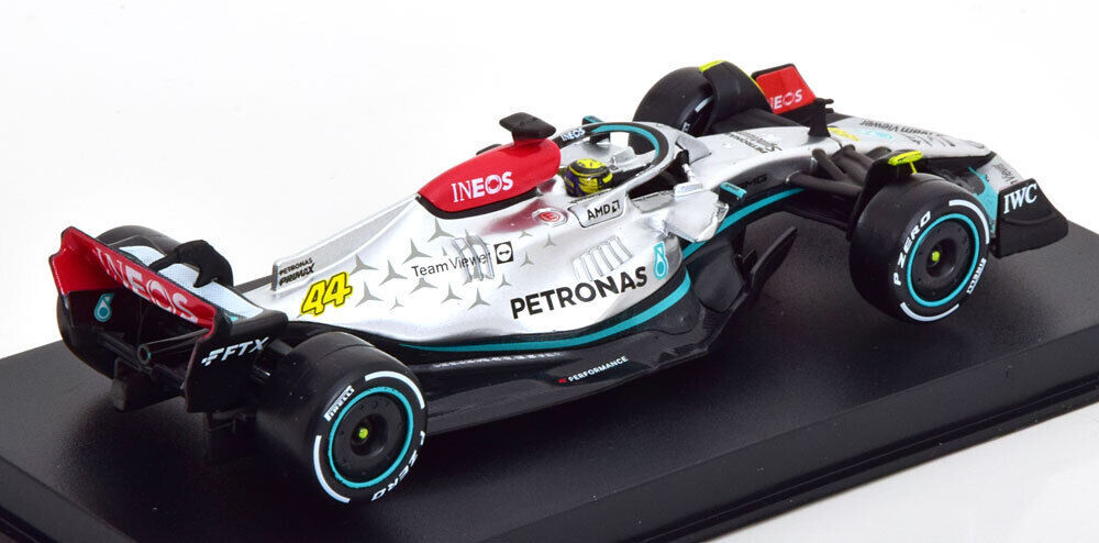 ブラーゴ 1/43 メルセデス AMG F1 W13 #44 ルイス・ハミルトン 2022 Bburago Lewis Hamilton シグネチャーシリーズ_画像3