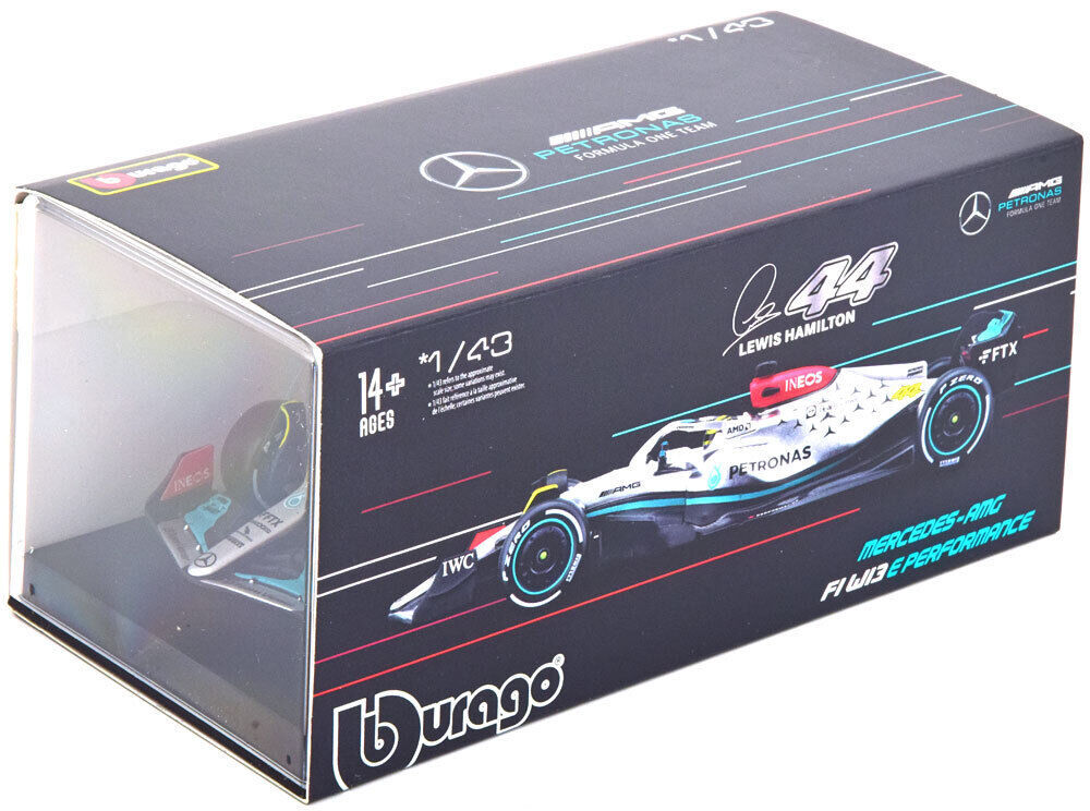 ブラーゴ 1/43 メルセデス AMG F1 W13 #44 ルイス・ハミルトン 2022 Bburago Lewis Hamilton シグネチャーシリーズ_画像5