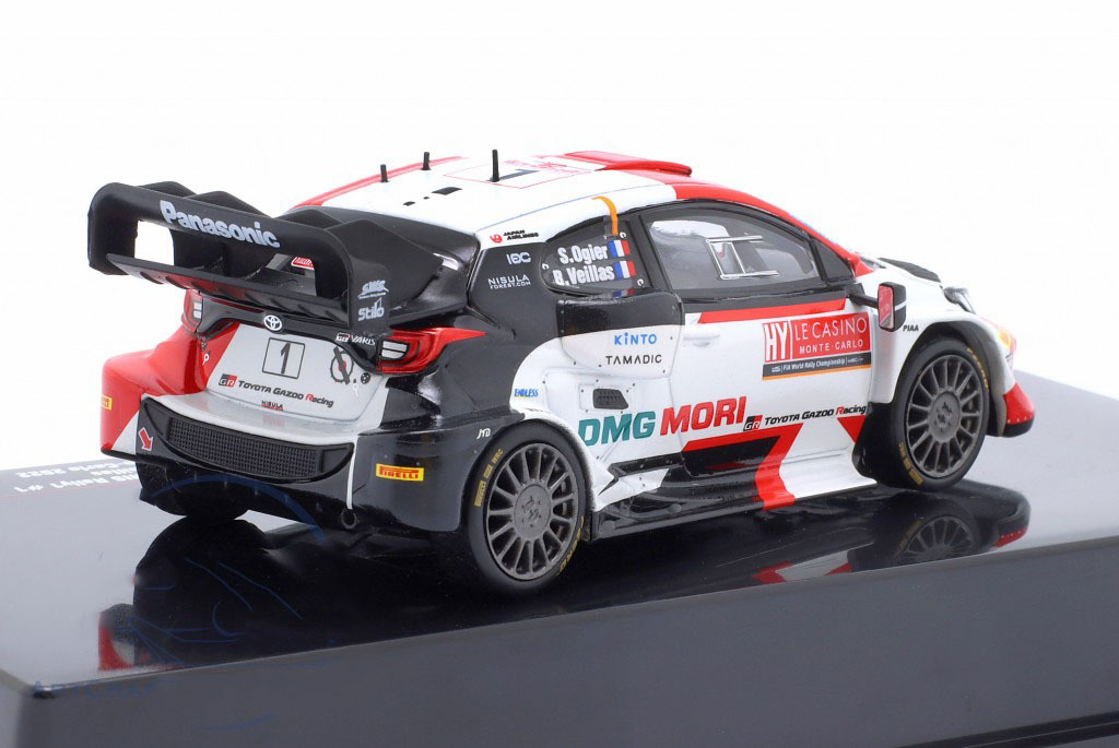  Ixo 1/43 Toyota GR Yaris WRT Monte Carlo Rally 2022 #1 S.Ogier / B.Veillas IXO TOYOTA YARIS WRC миникар 