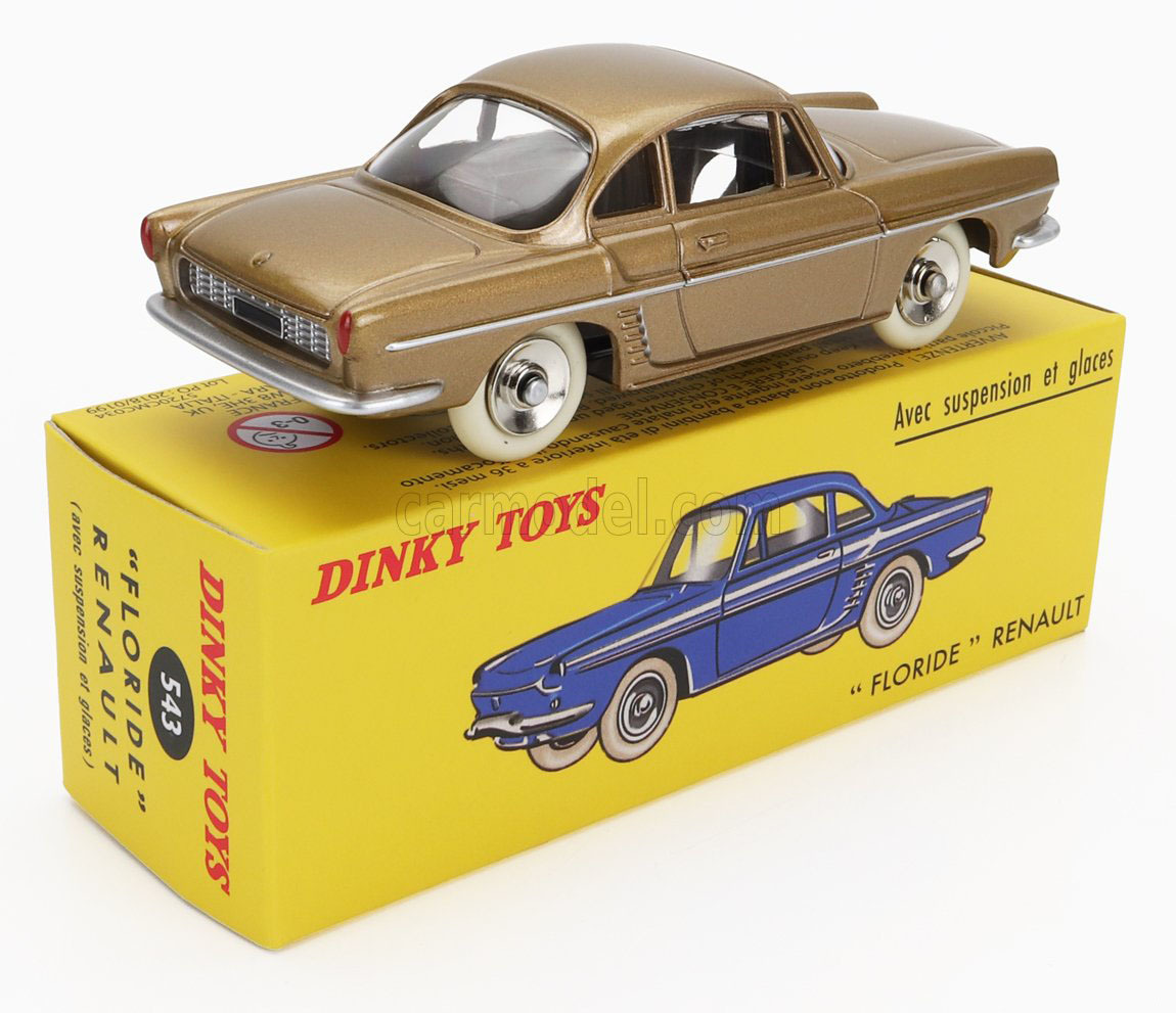 DINKY TOYS 1/43 Dinky Renault fro Lead 1959 Gold RENAULT FLORIDE переиздание миникар 