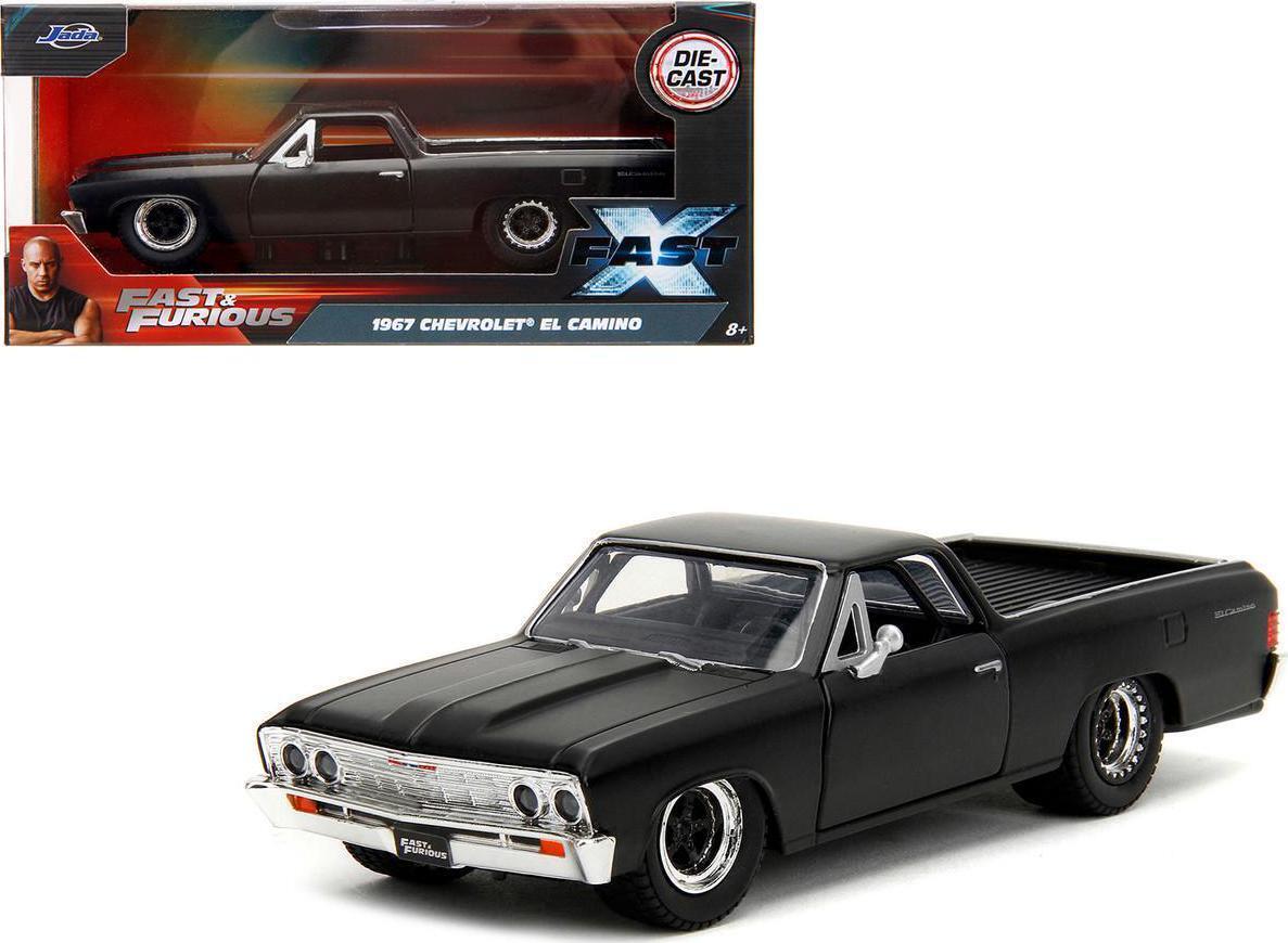 JADA TOYS 1/32 ワイルドスピード シボレー エルカミーノ 1967 マットブラック F&F10 Chevy El Camino ミニカーの画像1