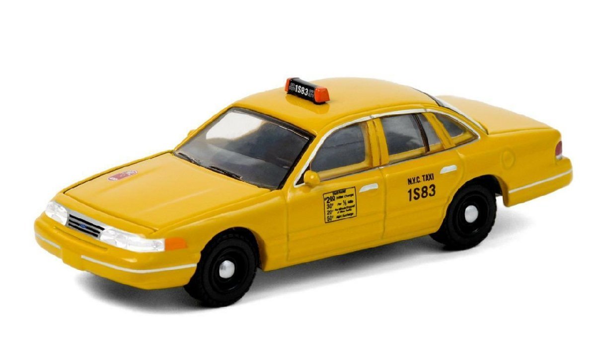 グリーンライト 1/64 フォード クラウン ビクトリア NYC タクシー GREENLIGHT FORD CROWN VICTORIA NYC TAXI ミニカー_画像2